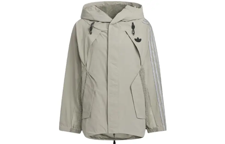 Adidas Originals X HAMCUS Adidas Originals X HAMCUS Jackets Unisex Pebble Silver Gray Hooded Moderate Other
