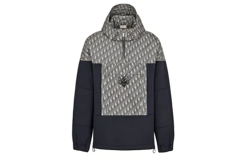 Dior x Stussy blurred-detailed hoodie