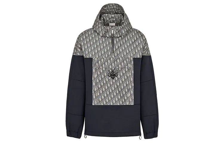 Dior x Stussy blurred-detailed hoodie