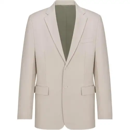 DIOR Business Suits Men's Beige Suit Collar Moderate Business Suit