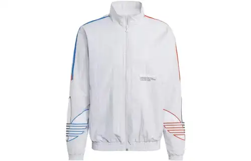 Adidas Originals Jackets Men's White Stand Collar Moderate Other