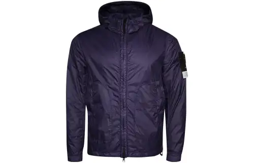 STONE ISLAND Jackets Men's Black Hooded Moderate Other