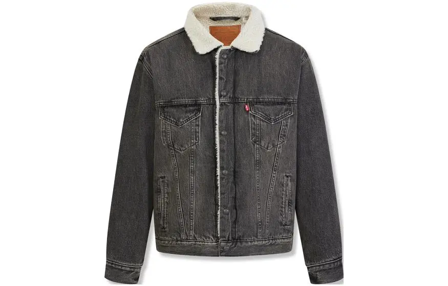 Levi's Denim Jackets Men's Black Lapel Moderate Other
