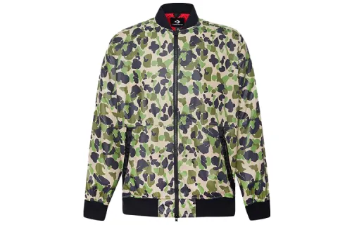 Converse Puffer Jacket Men's Green Camouflage