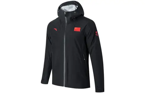 Anta Champion All Weather Collection Breathable Windbreaker Jacket Men's Black