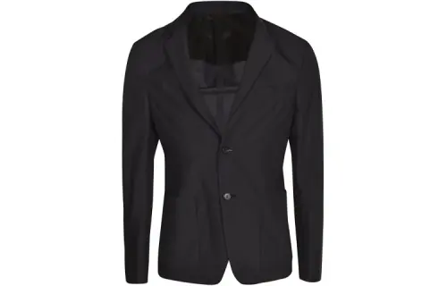 Prada technical poplin single-breasted jacket