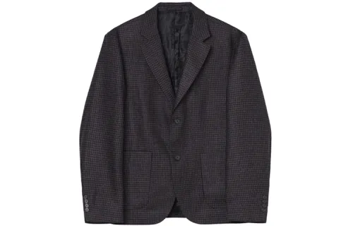 Stussy Business Suits Unisex Black Suit Collar Moderate Business Suit