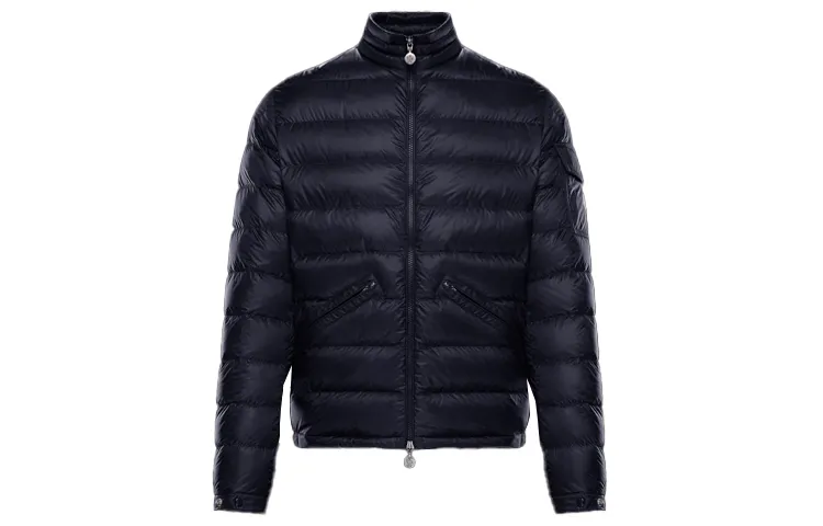 Moncler Rib Bone Down Jacket Men's Dark Blue