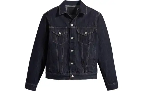 Levis Jackets Men's Dark Blue Lapel Moderate Other