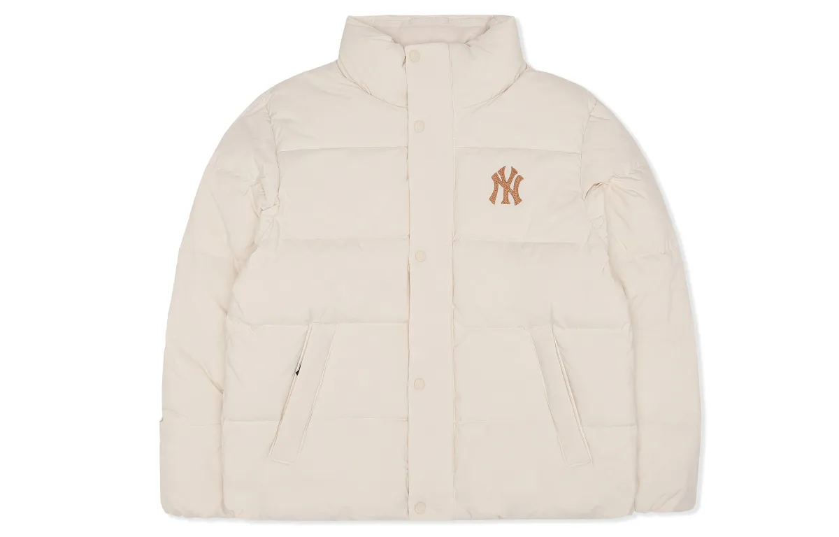 MLB Down Jacket Winter, Short Unisex Cream
