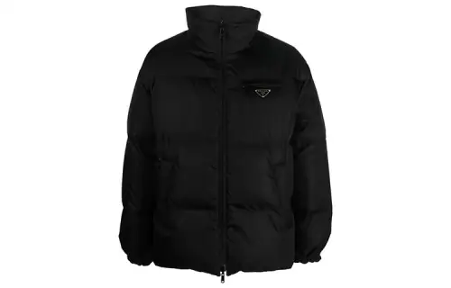 PRADA Logo Plaque Reversible Padded Jacket