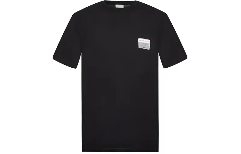 DIOR T Shirts Men's Black Crew Neck Moderate Straight Fit