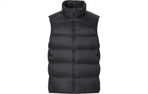 UNIQLO Down Vests Unisex Black Stand Collar Moderate Other