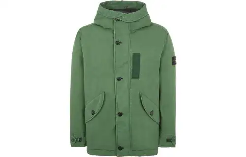 STONE ISLAND FW22 Down Jacket Unisex Olive Green
