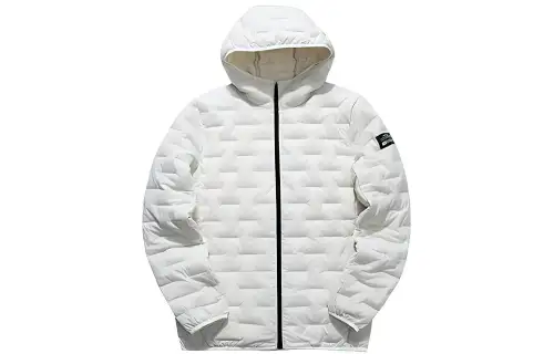 ANTA Variety Training Collection Down Jackets Men's Tea White Gray Hooded Moderate Other