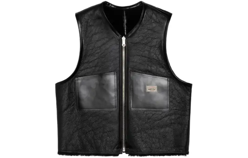 Stussy X Our Legacy Work Shop Reversible Shearling Vest