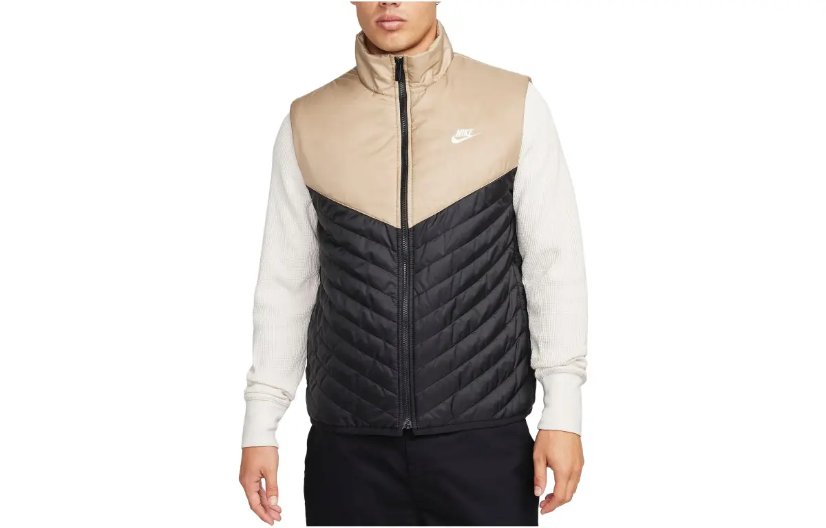 Nike Vests Men's Black Stand Collar Moderate Other