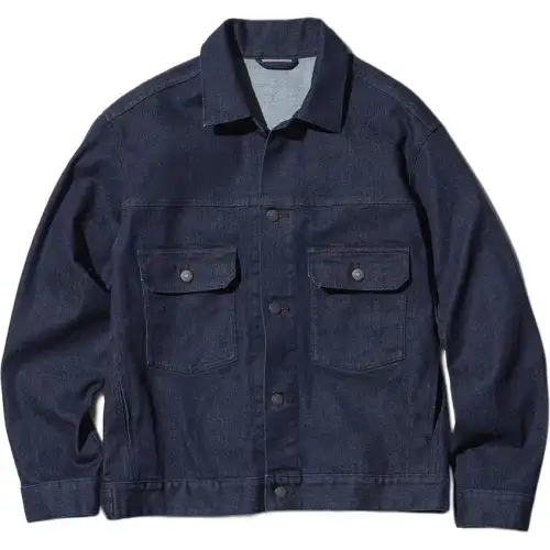 UNIQLO Denim Jacket Men's Dark Blue