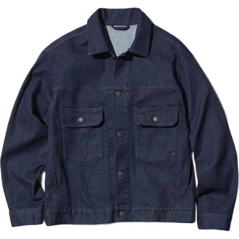 UNIQLO Denim Jacket Men's Dark Blue