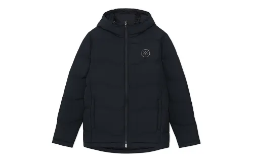 Li Ning, winter black down jacket with hood with zipper
