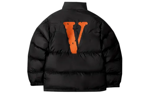 VLONE Down Jacket Winter Unisex Black Orange