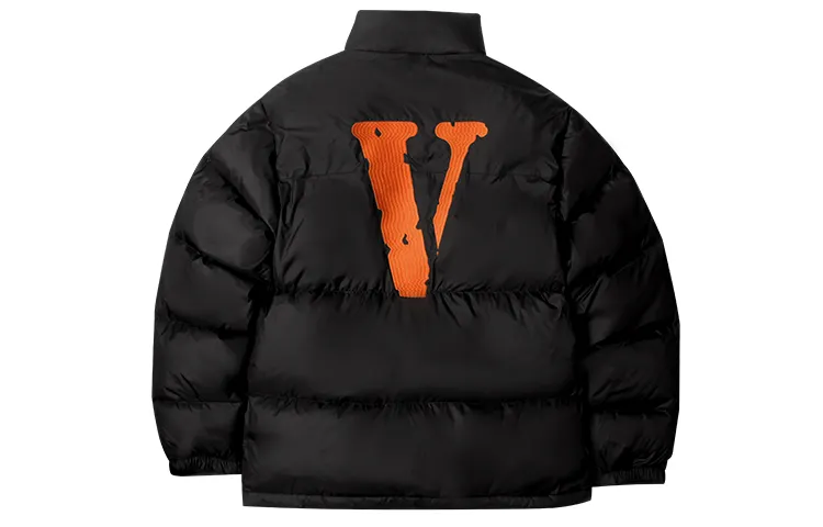 VLONE Down Jacket Winter Unisex Black Orange