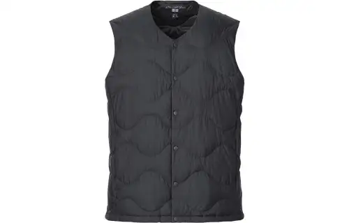 UNIQLO Vests Men's Black V Neck Moderate Other