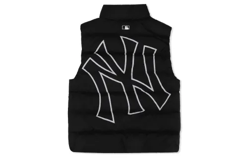 MLB New York Yankees Down Vests Unisex Black Stand Collar Moderate Other