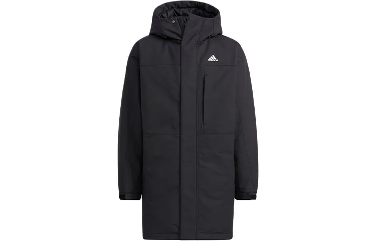 Adidas Down Jackets Unisex Black Hooded Moderate Other