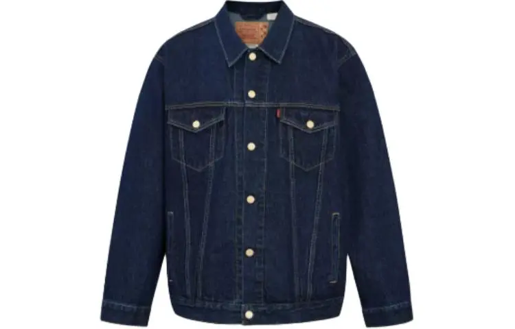 Levi's Denim Jackets Men's Blue Lapel Thickened Other