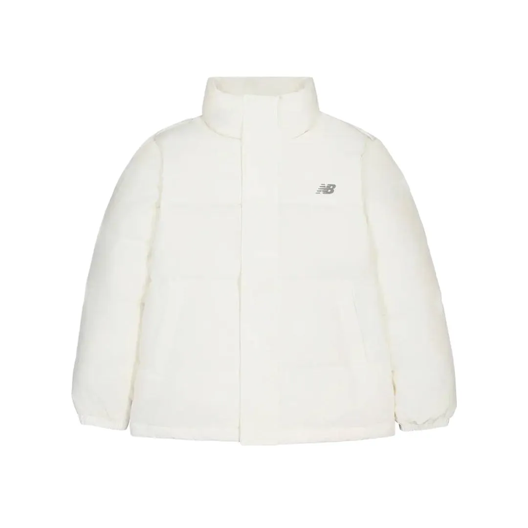 New Balance Yadan Wind 600 Fill Power Goose Down Casual Thermal Versatile Stand Collar Down Jacket Men's White