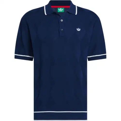 Adidas Originals Argyle Knit Polo Shirt