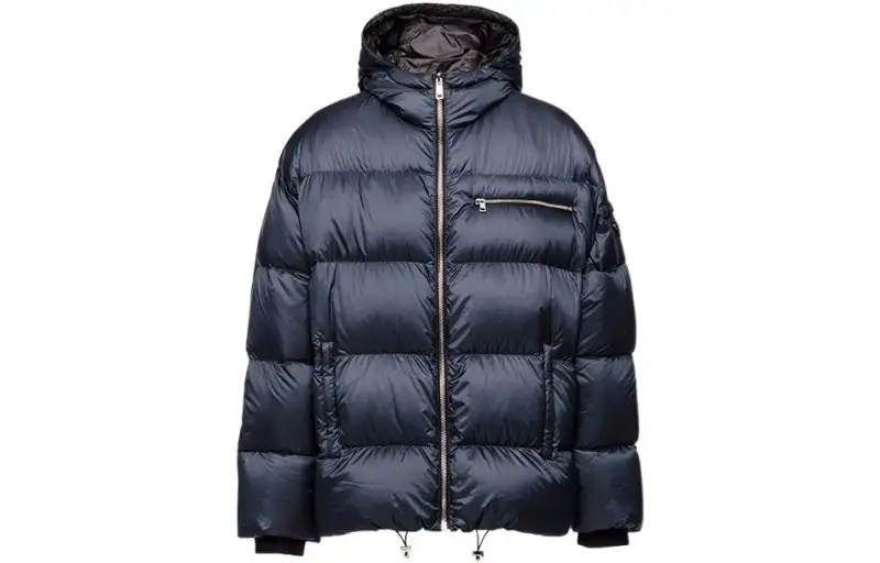 PRADA FW21 Down Jacket Winter Men's Marine Blue