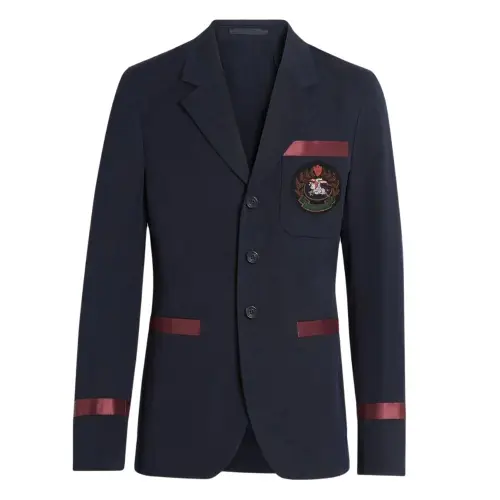Burberry SS23 Business Suit Coat Men's Marine Blue