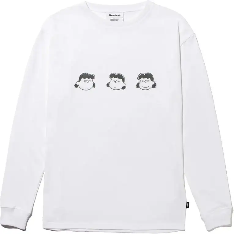 Reebok Drop Shoulder Sleeve T Shirt Unisex White