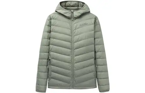 ANTA Down Jackets Men's Green Hooded Lightweight Other