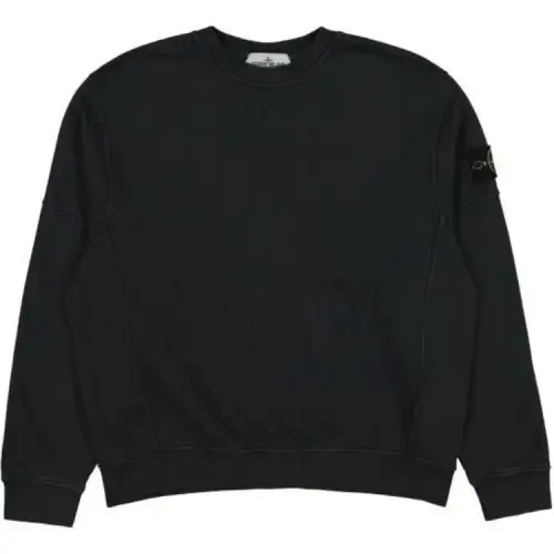 STONE ISLAND Logo Patch Crewneck Sweatshirt