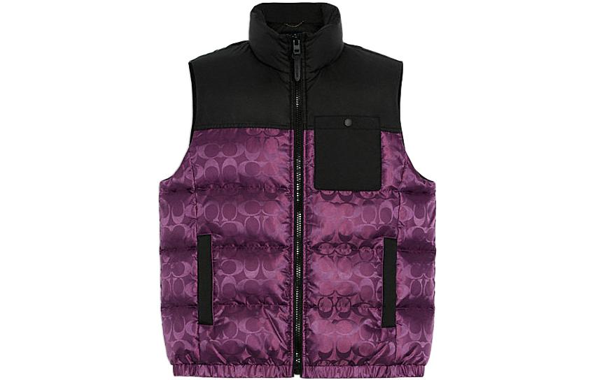 Мужская куртка COACH Down Vest (пурпурная)