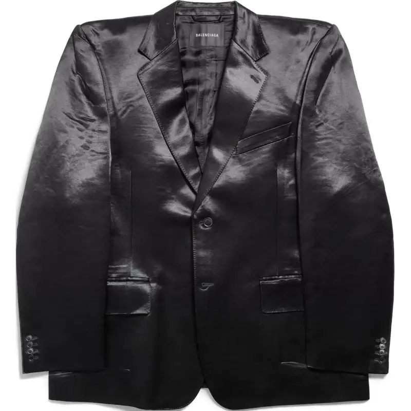 Balenciaga FW24 Business Suit Coat Loose Fit Men's Black