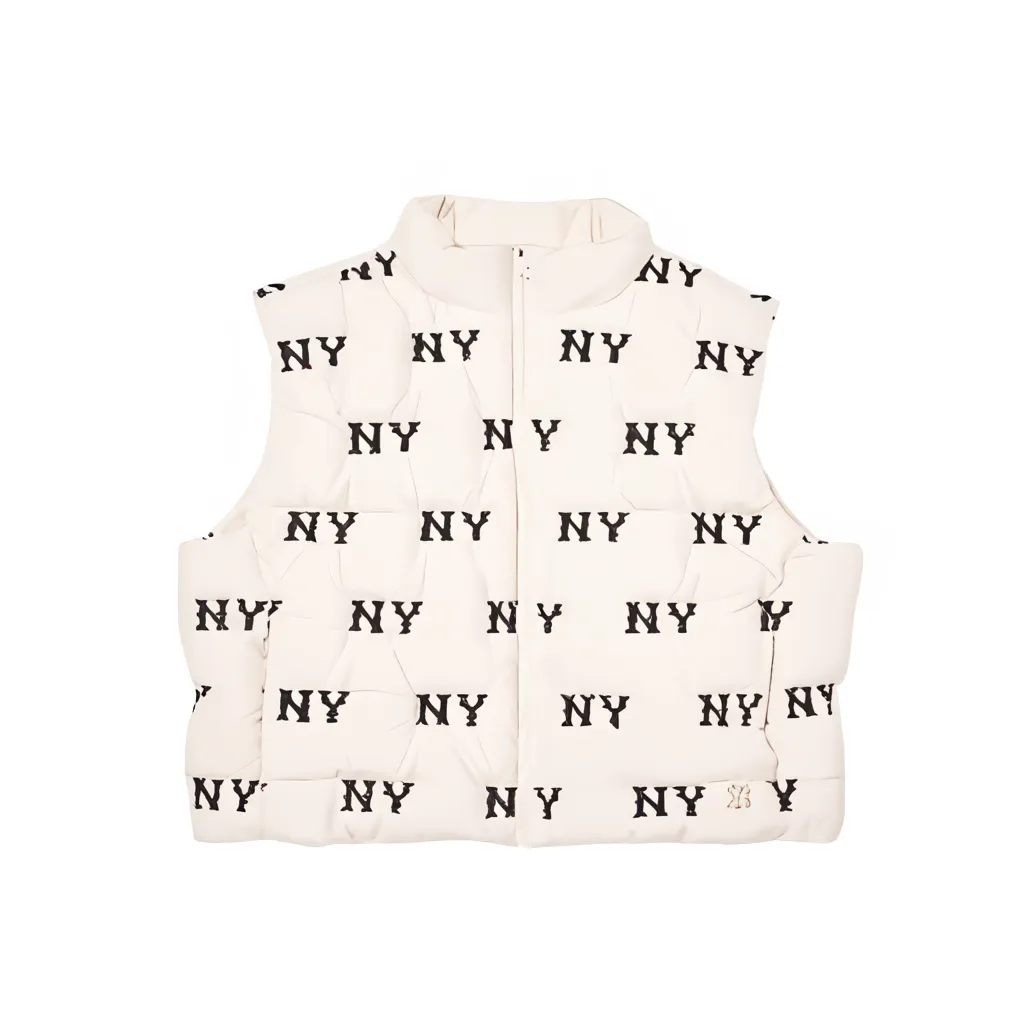 MLB New York Yankees Vest Unisex Dark Cream