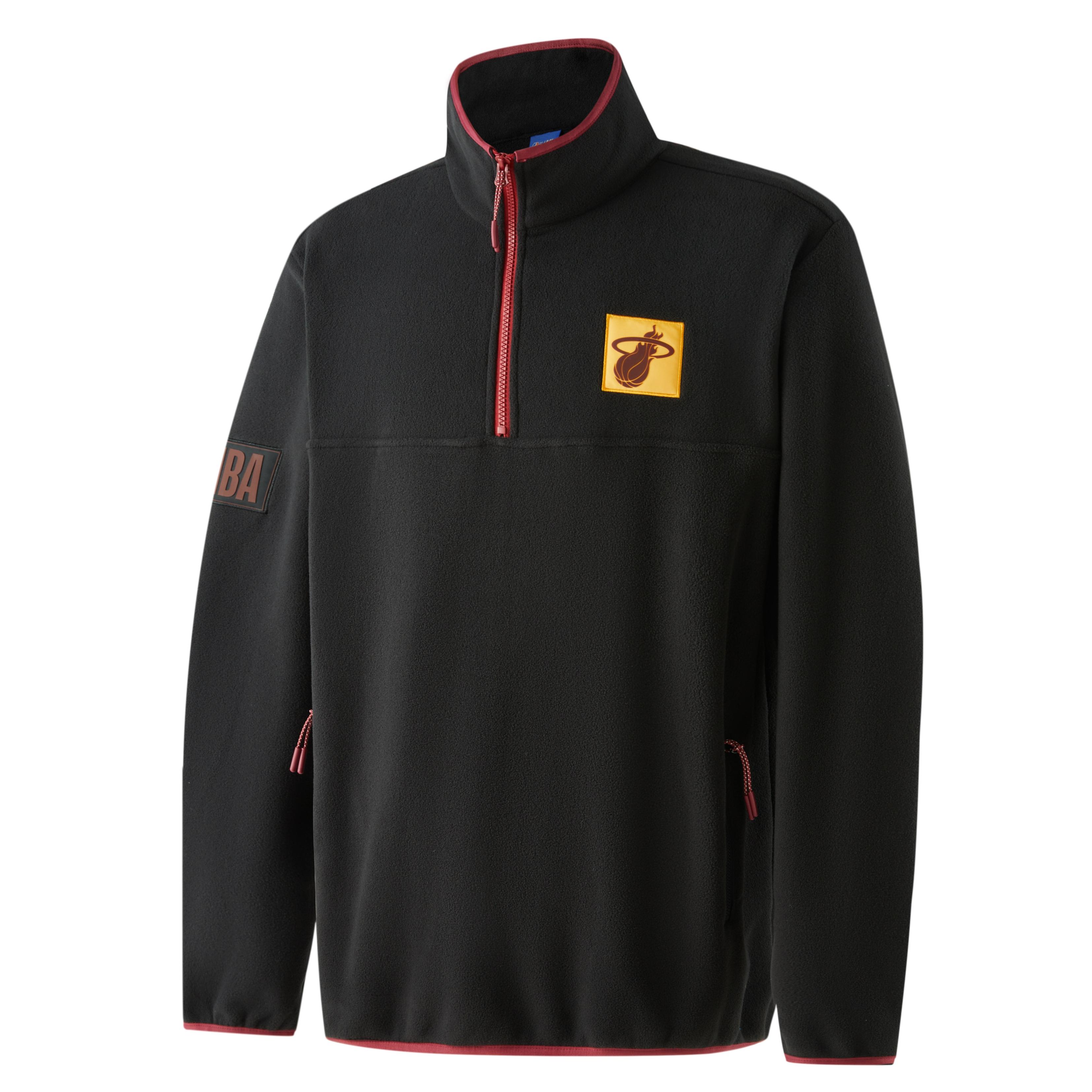 NBA Miami Heat Team Jackets Unisex Black Stand Collar Moderate Other