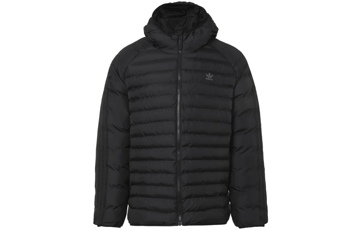 Adidas Originals Zip Closure Puffer Jacket Men's Black