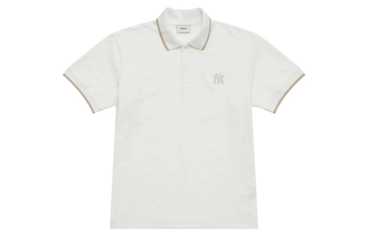 MLB MONOGRAM SS25 Polo Shirt Unisex Ecru