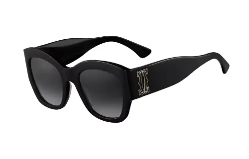 CARTIER Cat Eye Sunglasses Women's Black
