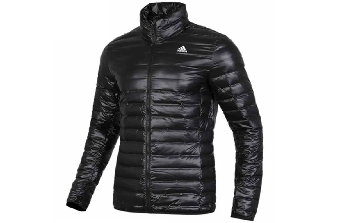 Adidas Down Jackets Men's Black Stand Collar Moderate