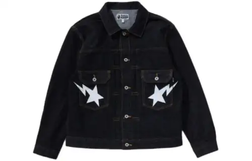 A BATHING APE ® Sta Printed Denim Jacket