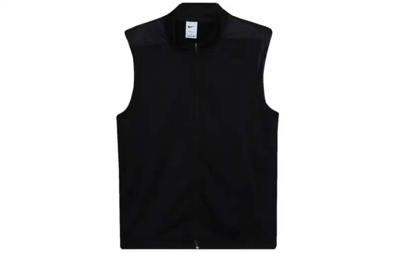 Nike Vests Men's Black Stand Collar Moderate Other
