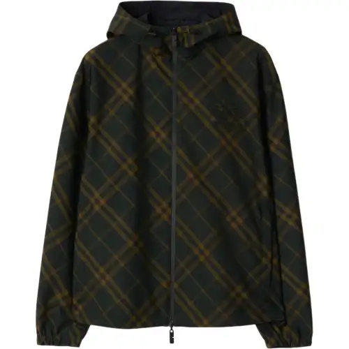 Burberry Checked Hooded Reversible Jacket
