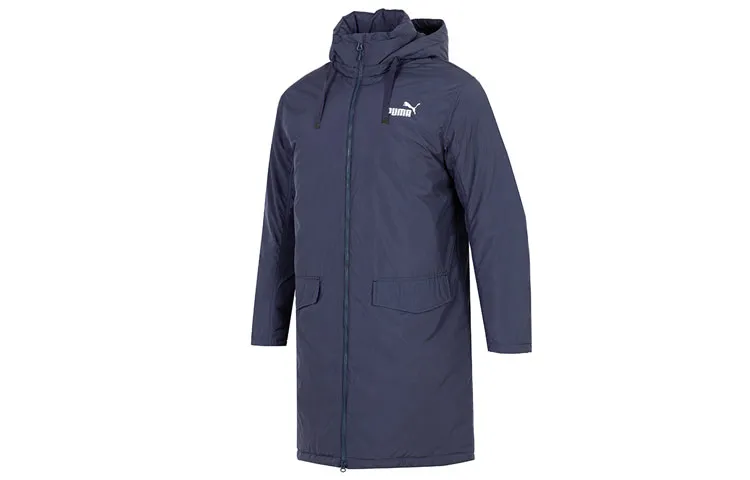 PUMA Down Jackets Men's Blue Hooded Moderate Other