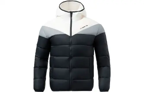 Li Ning Training Series Down Jackets Men's Black Hooded Moderate